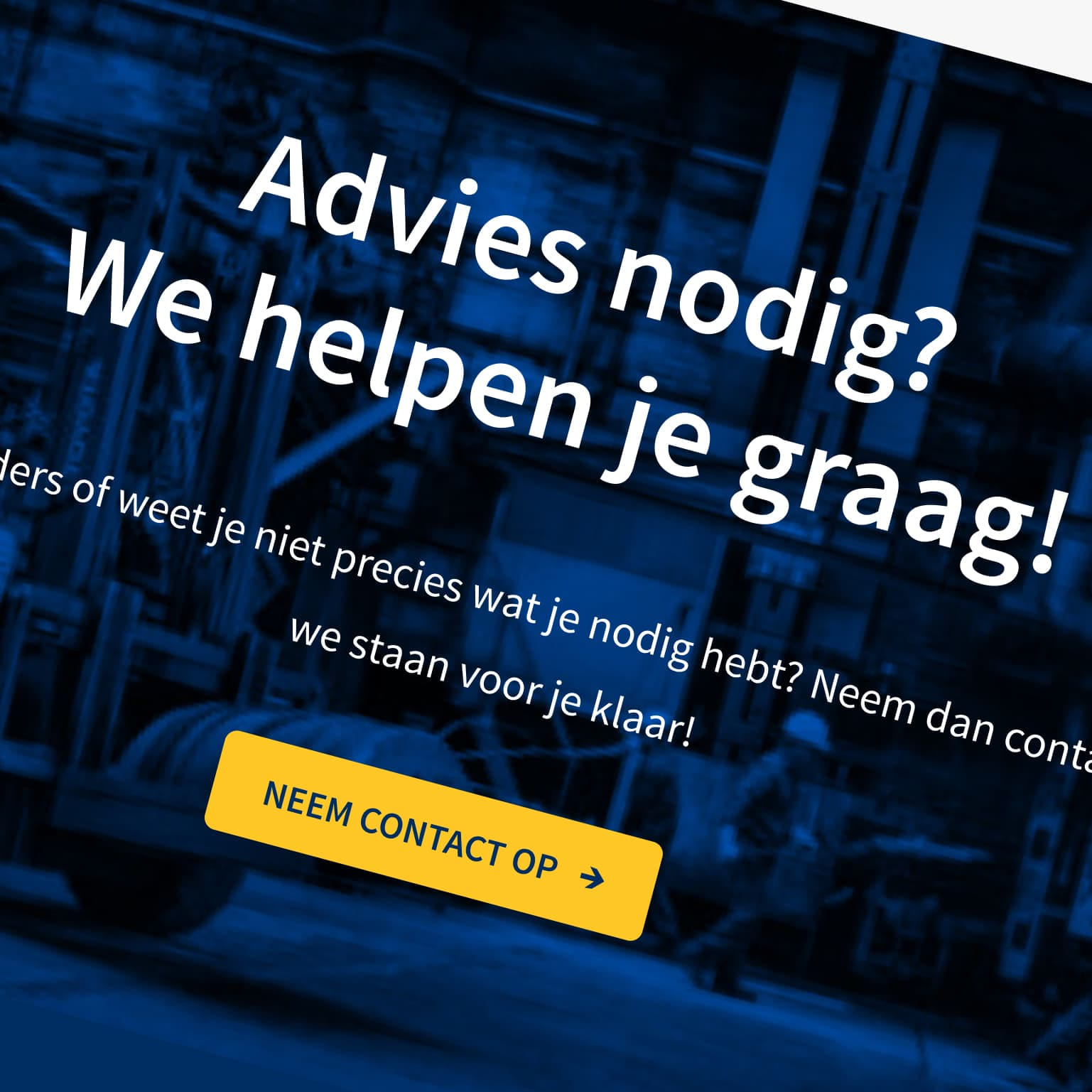 Modern responsive design van de Heftruck.com website op mobiel en desktop