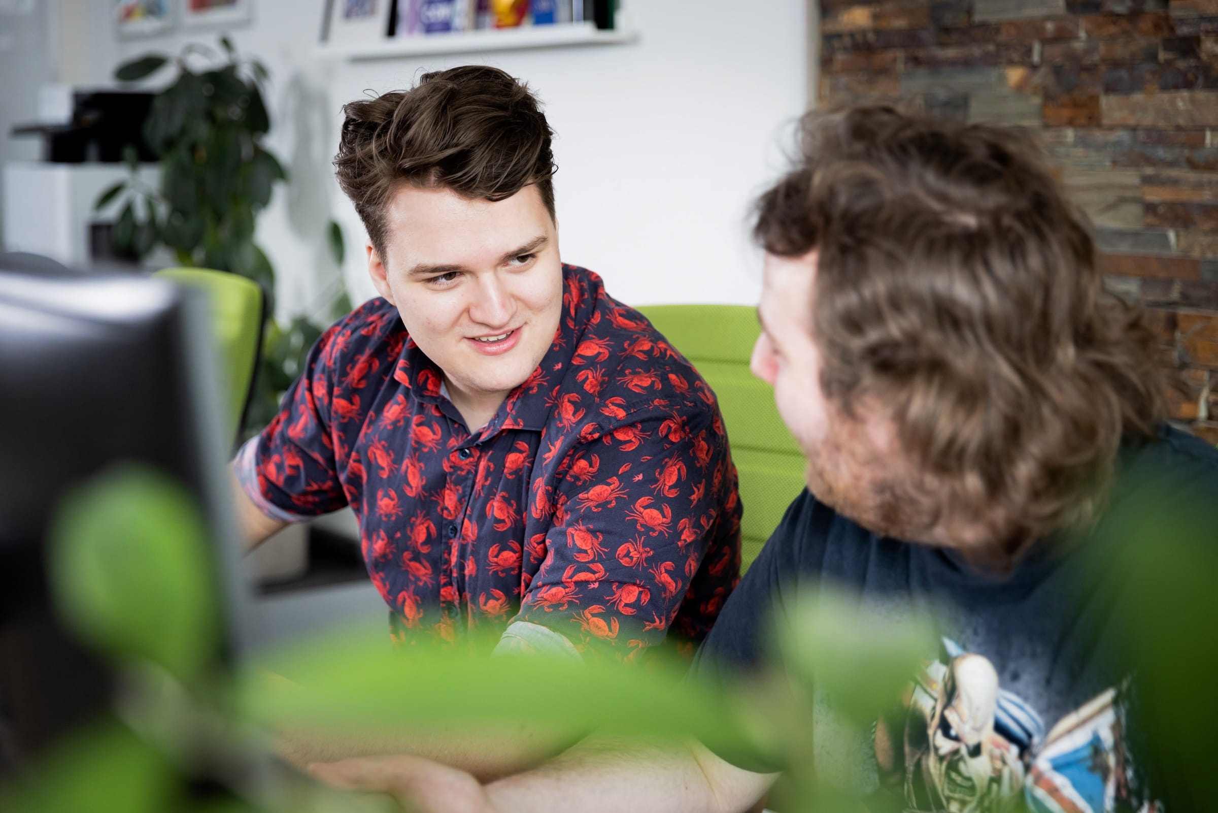 Get Interactive kantoor met medewerkers die support bieden