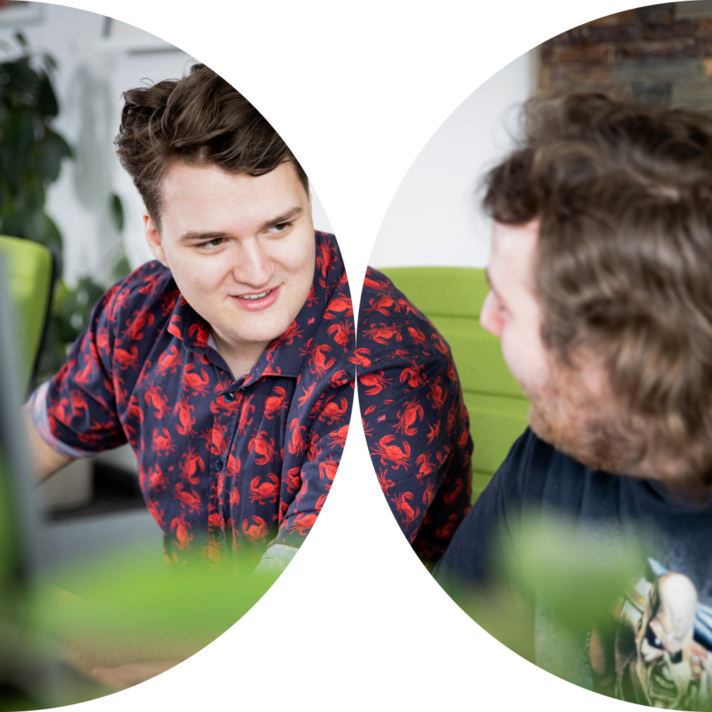 Illustratie van een headless CMS met gescheiden front-end en back-end